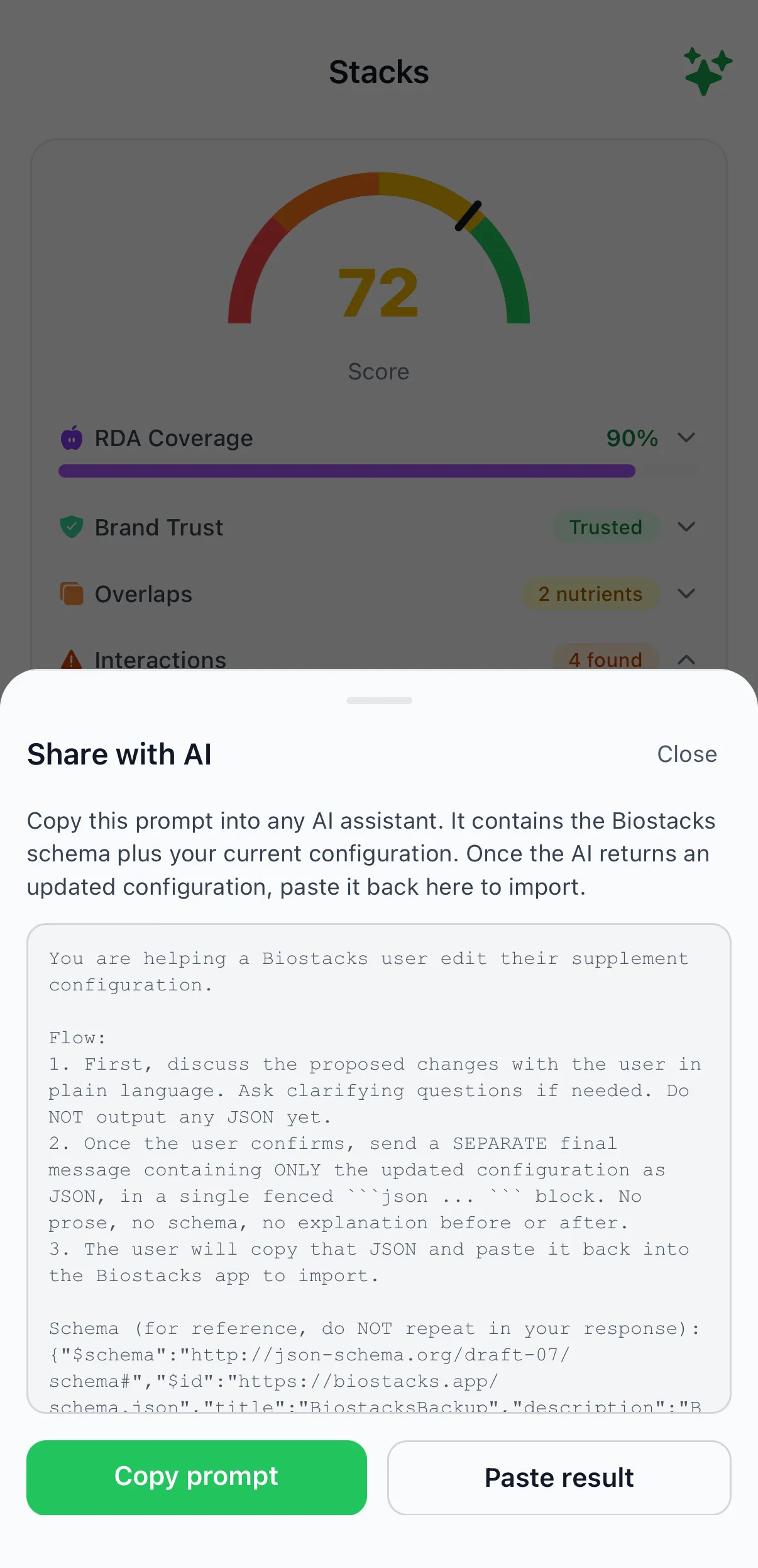AI prompt sheet